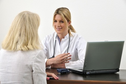 consulting with a physician